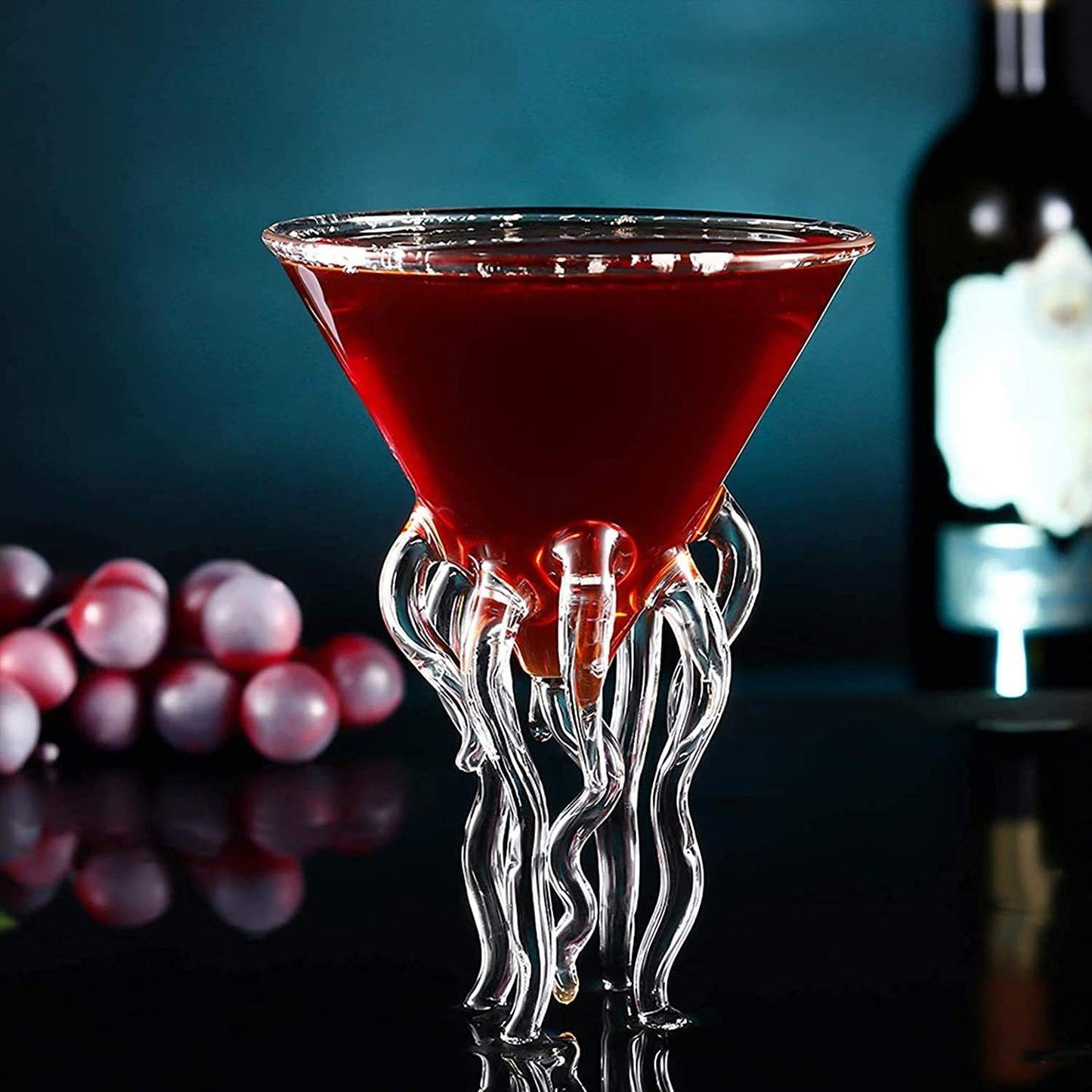 Creative Aquarium 3D Jellyfish Molecular Cocktail Glass For Bar Nightclub Party Scaleph Octopus Alviero Martini Wine Glasses Cup