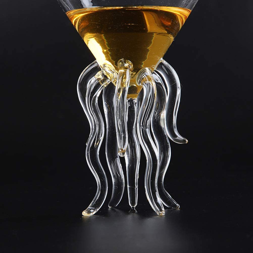 Creative Aquarium 3D Jellyfish Molecular Cocktail Glass For Bar Nightclub Party Scaleph Octopus Alviero Martini Wine Glasses Cup